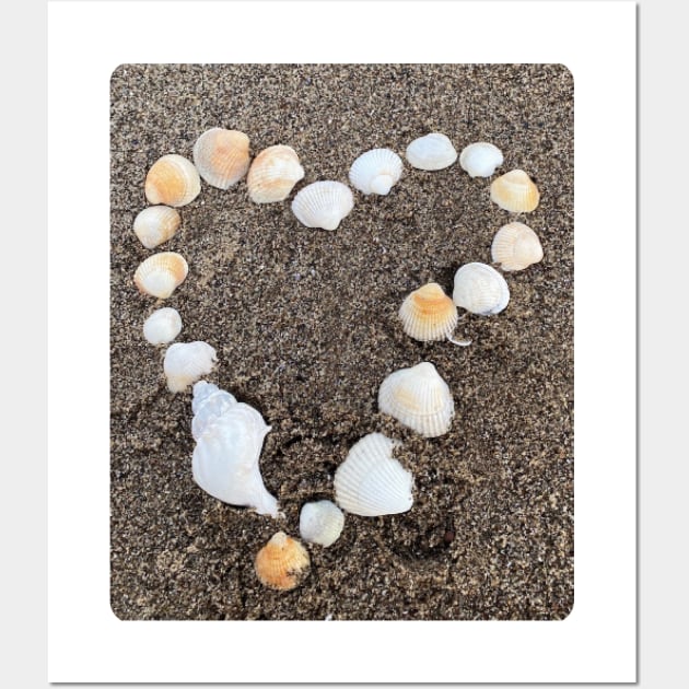 Heart on the beach Summer love Wall Art by Nf.Maint